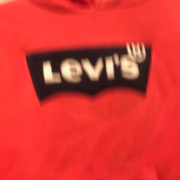 warm levi's red hoodie with fleece lining - Picture 2 of 6